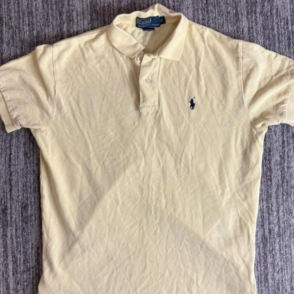 Super crazy vintage retro Y2K tuff asl grail Polo Ralph Lauren yellow polo